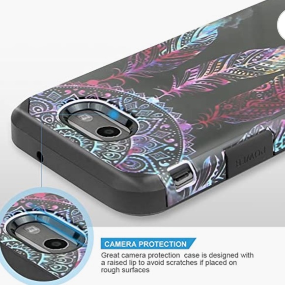 TJS Phone Case Dual Layer Hybrid Shockproof Cover - Picture 2 of 8